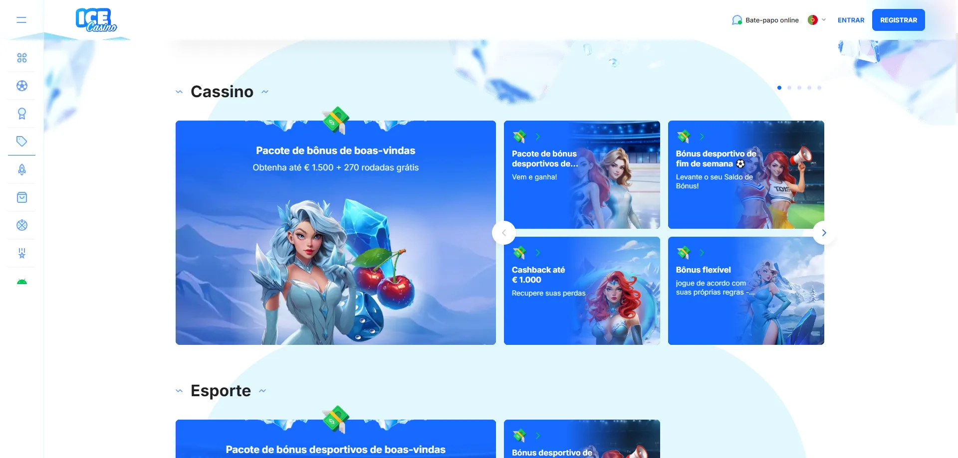 ice casino programa de fidelidade VIP e bônus de boas-vindas